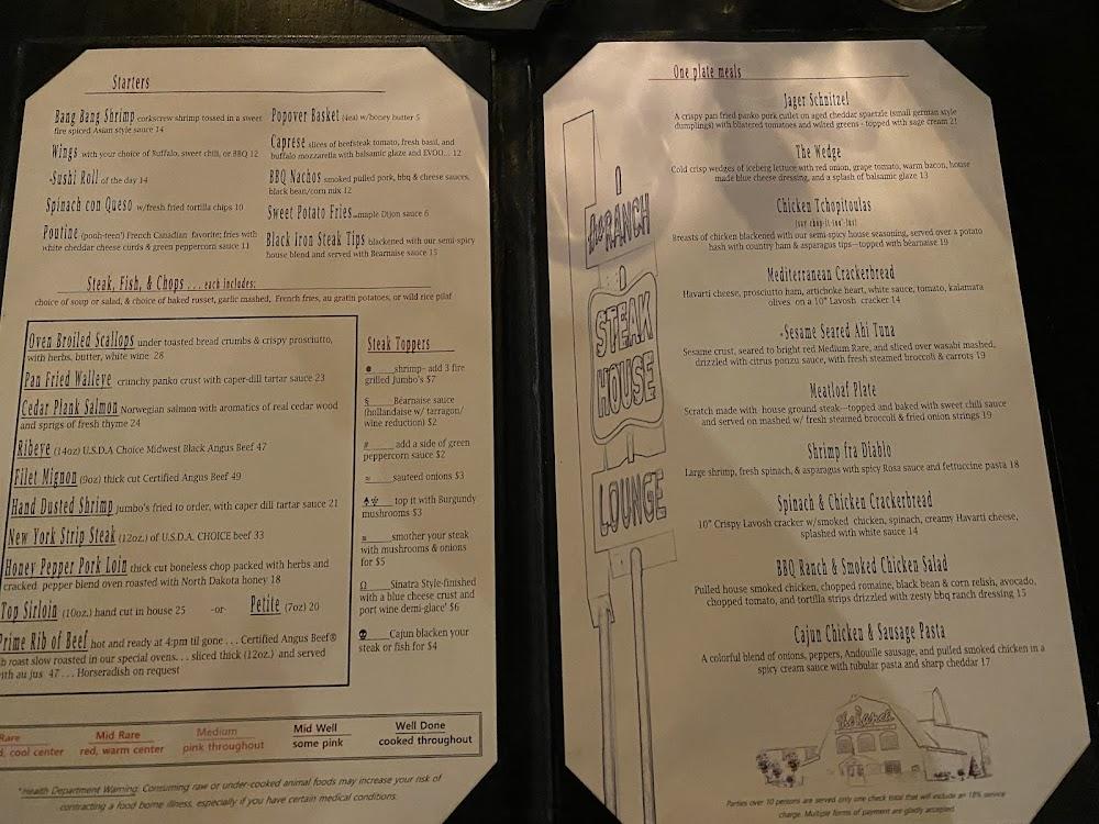 Ranch Steakhouse Menu image 3
